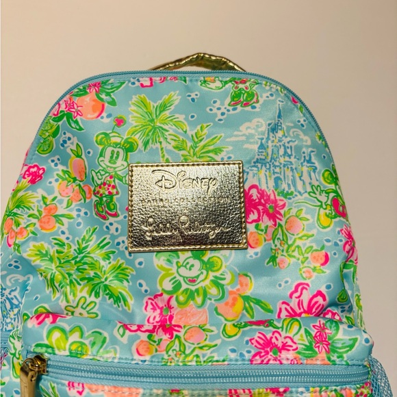 Disney Parks Collection x Lily Pulitzer Tropical Floral Backpack - Blue and Pink main image 6